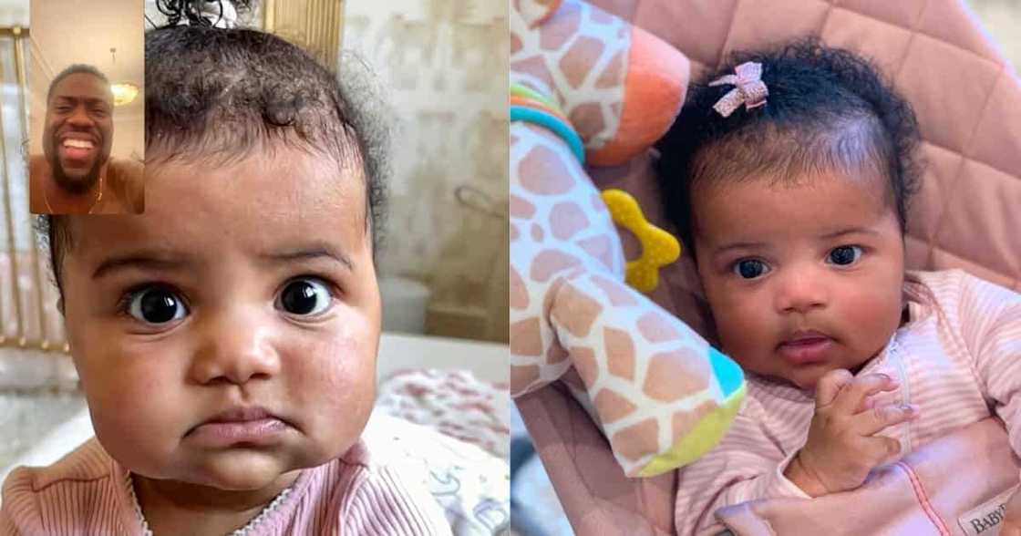Kevin Hart Tickled by 7-Month-Old Daughter's Reaction During Video Call Kevin Hart Tickled by 7-Month-Old Daughter's Reaction During Video Call
