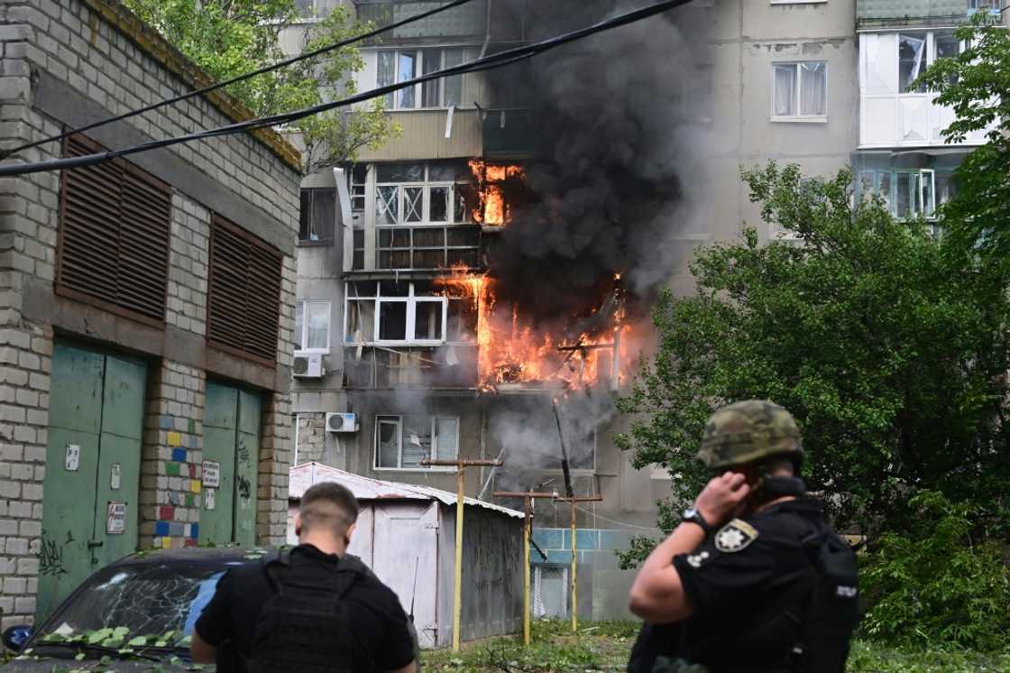 Kramatorsk, one of the last-remaining Donbas cities under Ukrainian control, was hit by Russian strikes on Tuesday Kramatorsk, one of the last-remaining Donbas cities under Ukrainian control, was hit by Russian strikes on Tuesday