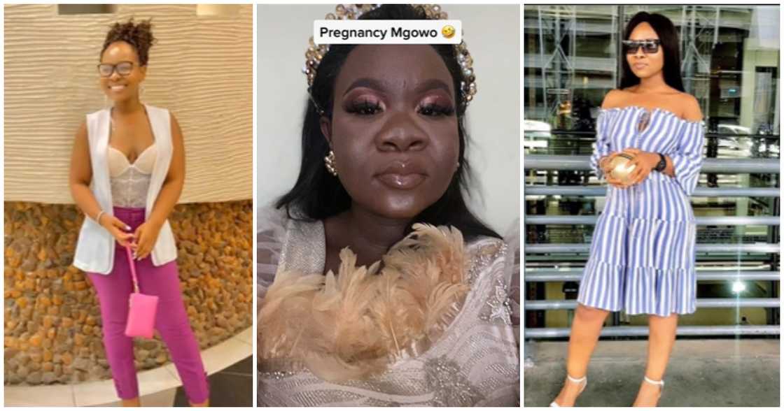 Young lady's pregnancy transformation sparks reactions on social media Young lady's pregnancy transformation sparks reactions on social media