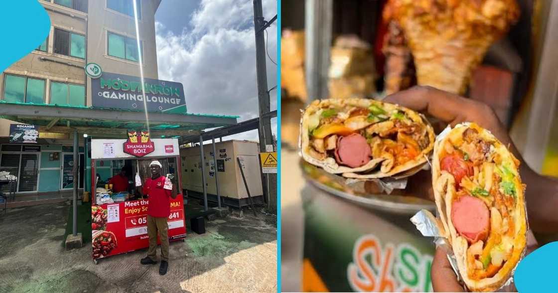 KNUST campus, KNUST graduate, Emmanuel Danquah, shawarma stand, shawarma vendor KNUST campus, KNUST graduate, Emmanuel Danquah, shawarma stand, shawarma vendor