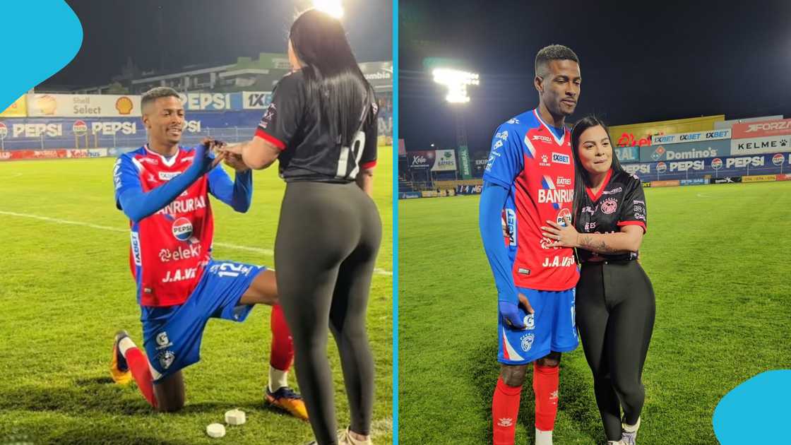 Footballer confirms split from girlfriend just three days after pitch proposal