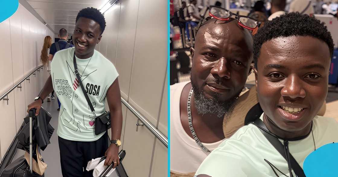 Akonoba, Ghanaian TikTok star, content creator, skit maker, relocates abroad, Kotoka International Airport Akonoba, Ghanaian TikTok star, content creator, skit maker, relocates abroad, Kotoka International Airport