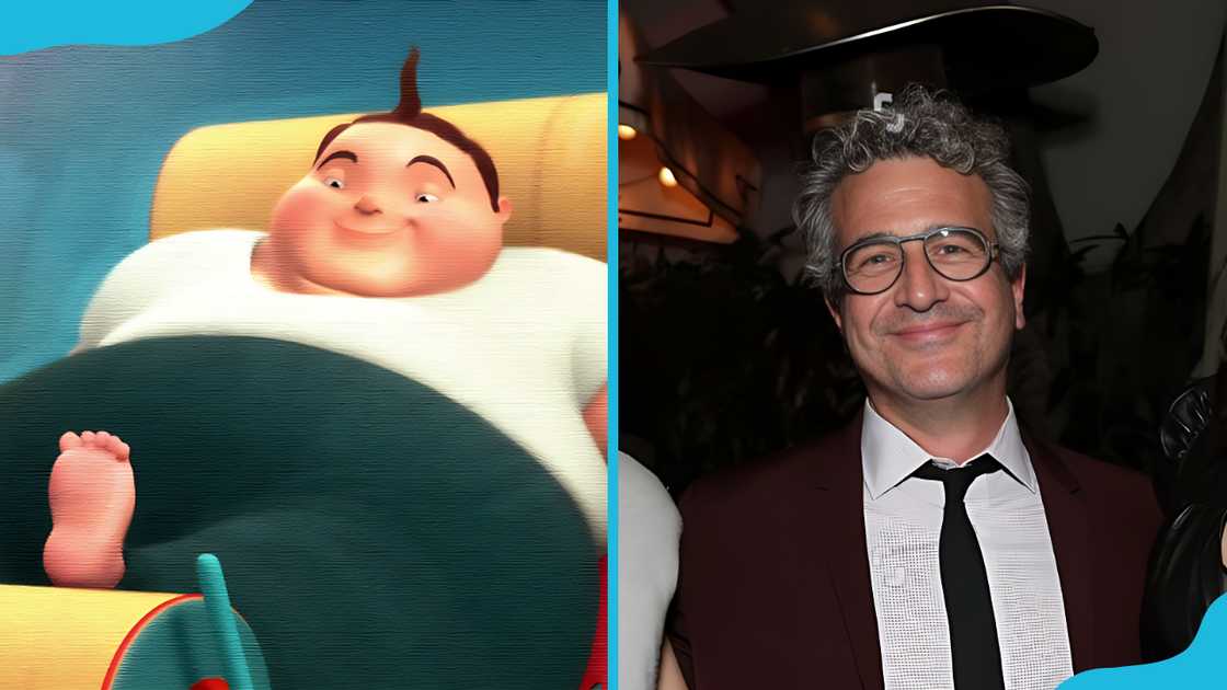 Joe Robinson (L) and his voice actor, Ethan Sandler (R).