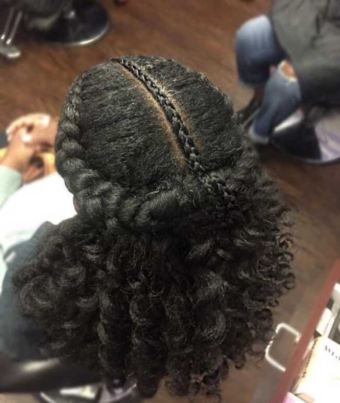 Half up half down hairstyles for black hair Half up half down hairstyles for black hair