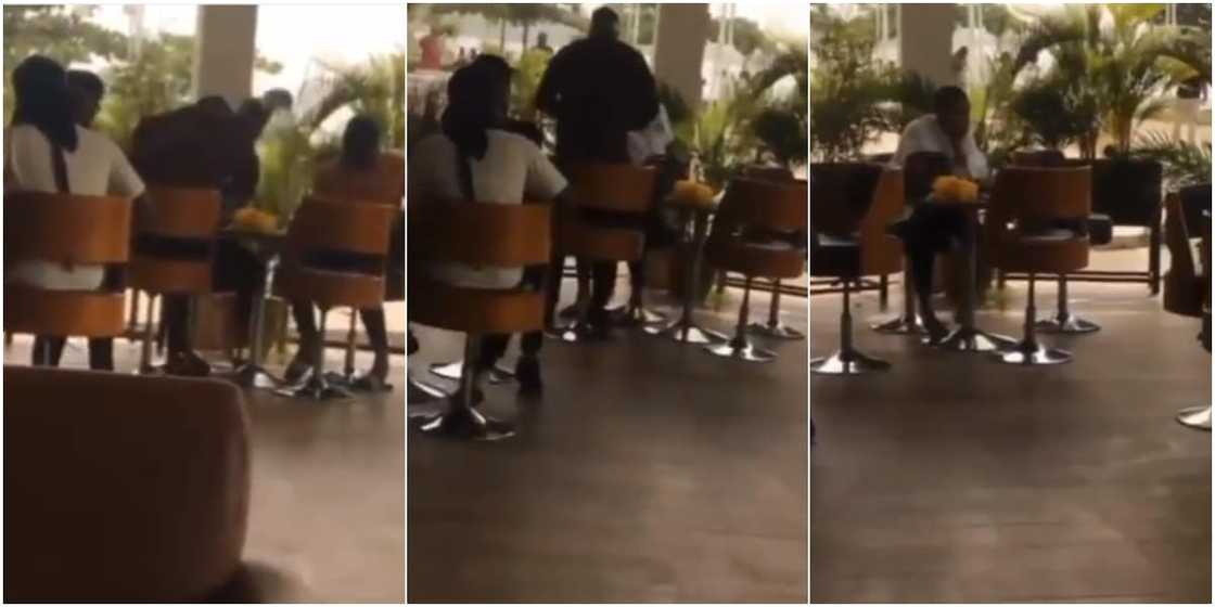 Video shows man collecting bone straight hair & slippers he bought for bae after she was seen with another man Video shows man collecting bone straight hair & slippers he bought for bae after she was seen with another man