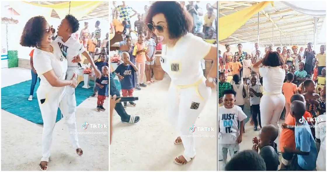 Nana Ama McBrown Visits Orphanage Home Nana Ama McBrown Visits Orphanage Home