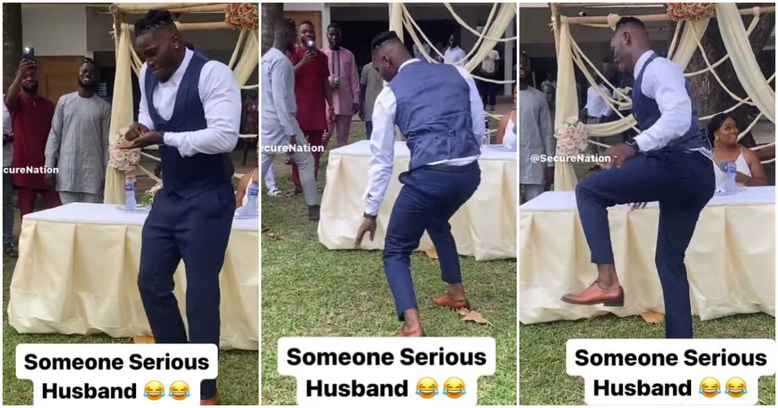 Photos of groom at his wedding. Photos of groom at his wedding.