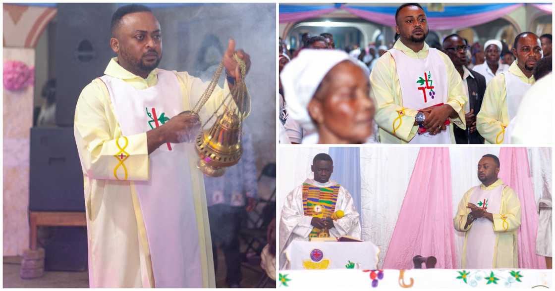 The Member of Parliament for Old Tafo, Vincent Ekow Assafuah abandoned his legislative duties to serve Mass on New Year’s Eve The Member of Parliament for Old Tafo, Vincent Ekow Assafuah abandoned his legislative duties to serve Mass on New Year’s Eve