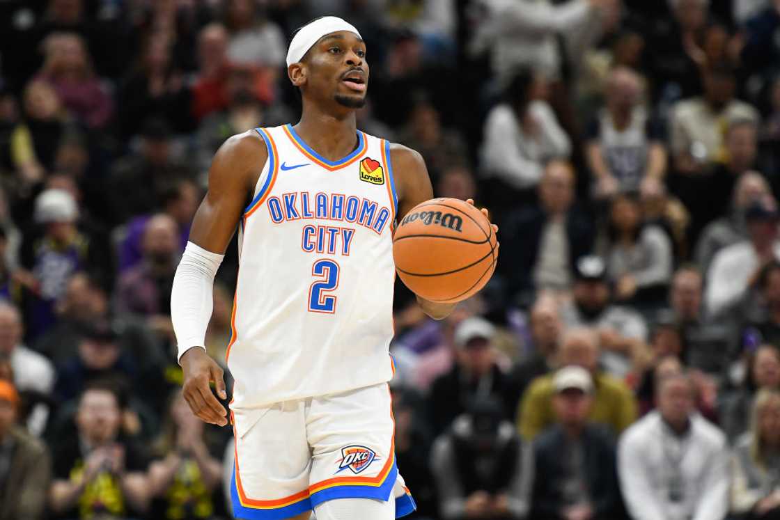 Shai Gilgeous-Alexander during a game against the Utah Jazz Shai Gilgeous-Alexander during a game against the Utah Jazz