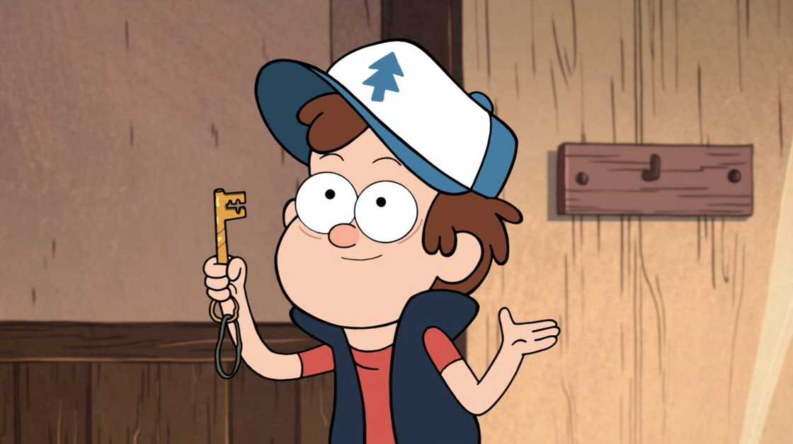 Dipper Pines holdsa key Dipper Pines holdsa key