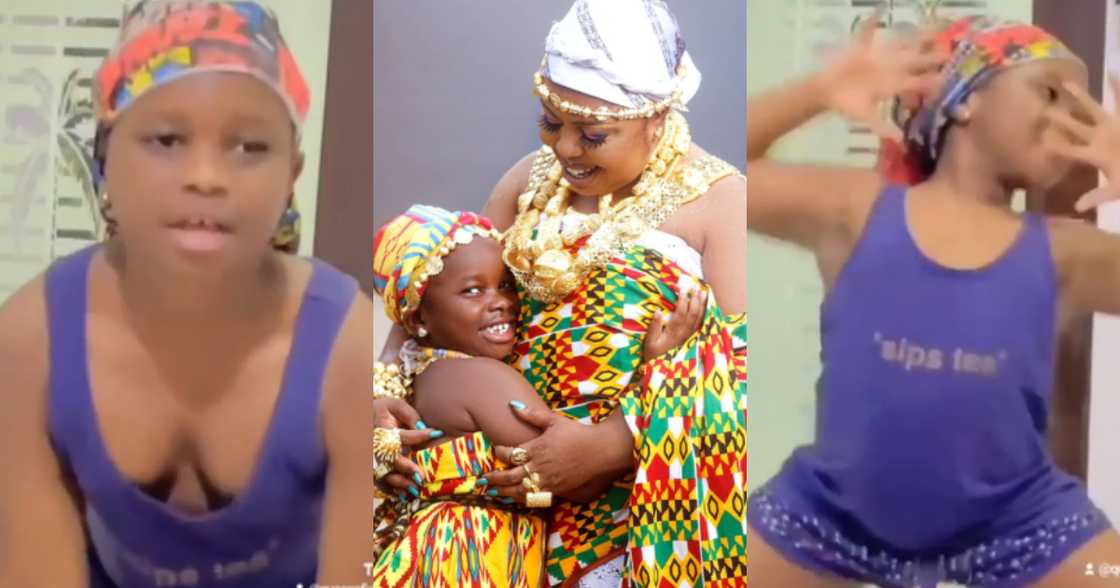 Afia Schwar’s Daughter Pena Grows Big; Dances Agbaja Like Adult in New Video Afia Schwar’s Daughter Pena Grows Big; Dances Agbaja Like Adult in New Video