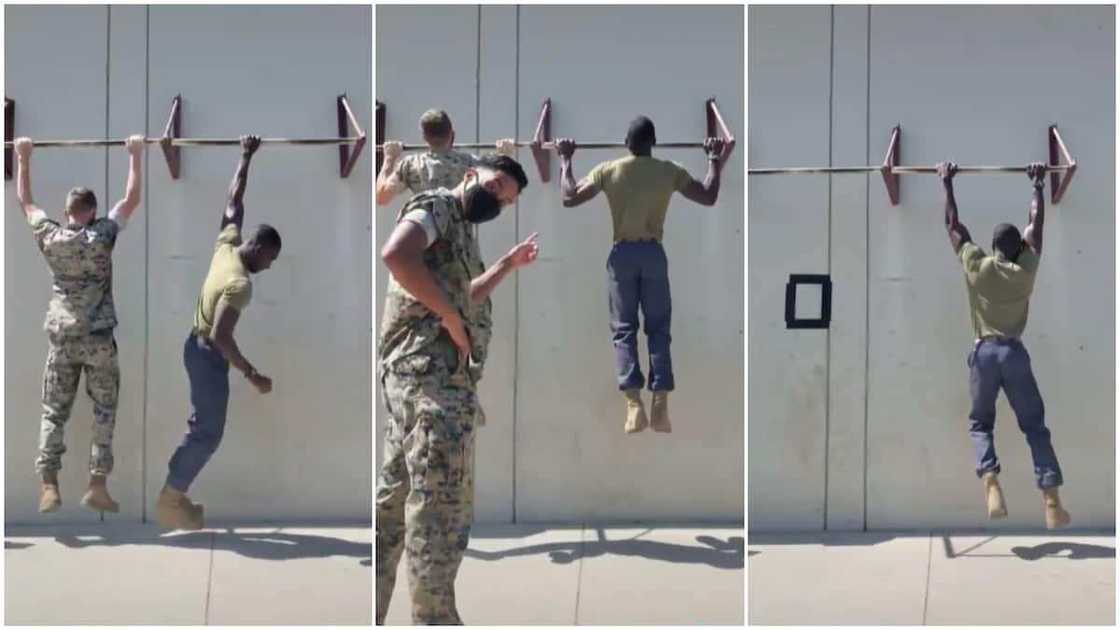 Many people were wowed by his pull ups.