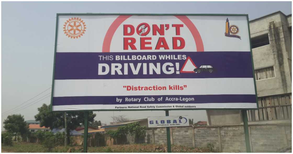 Distraction billboard Distraction billboard