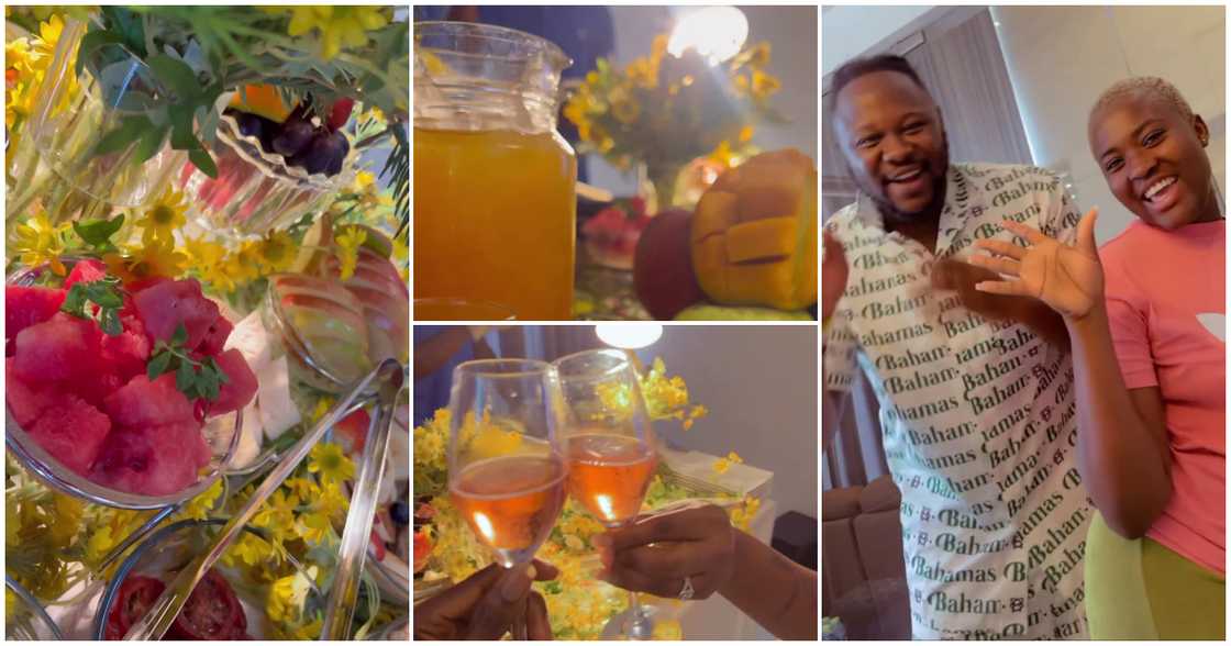 Fella Makafui and Medikal enjoy lavish breakfast from Menscook Fella Makafui and Medikal enjoy lavish breakfast from Menscook