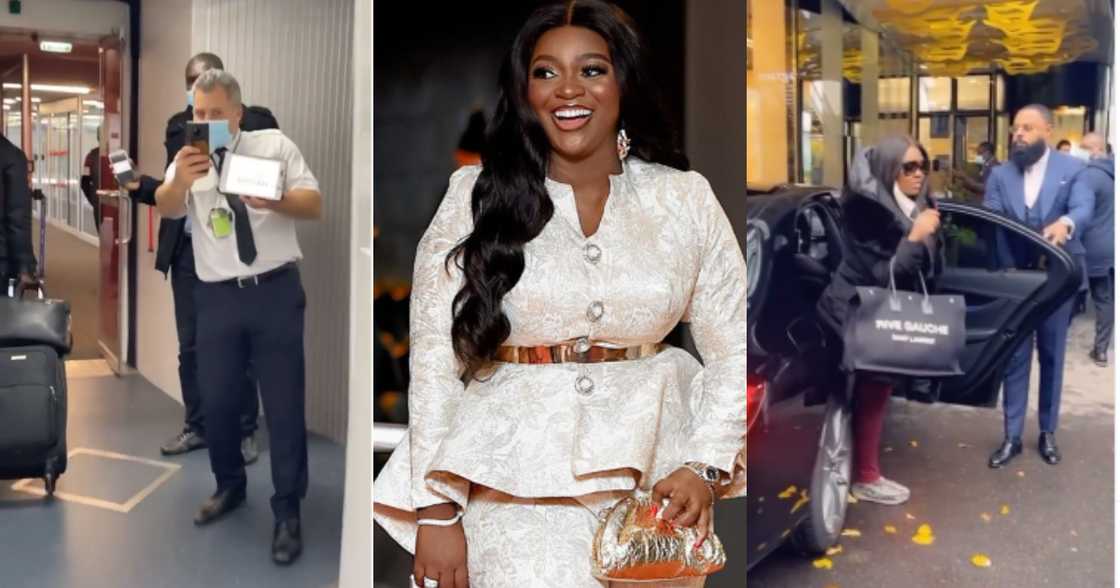 Jackie Appiah Dances Adowa in Video as she is Given Rousing Welcome in France Jackie Appiah Dances Adowa in Video as she is Given Rousing Welcome in France