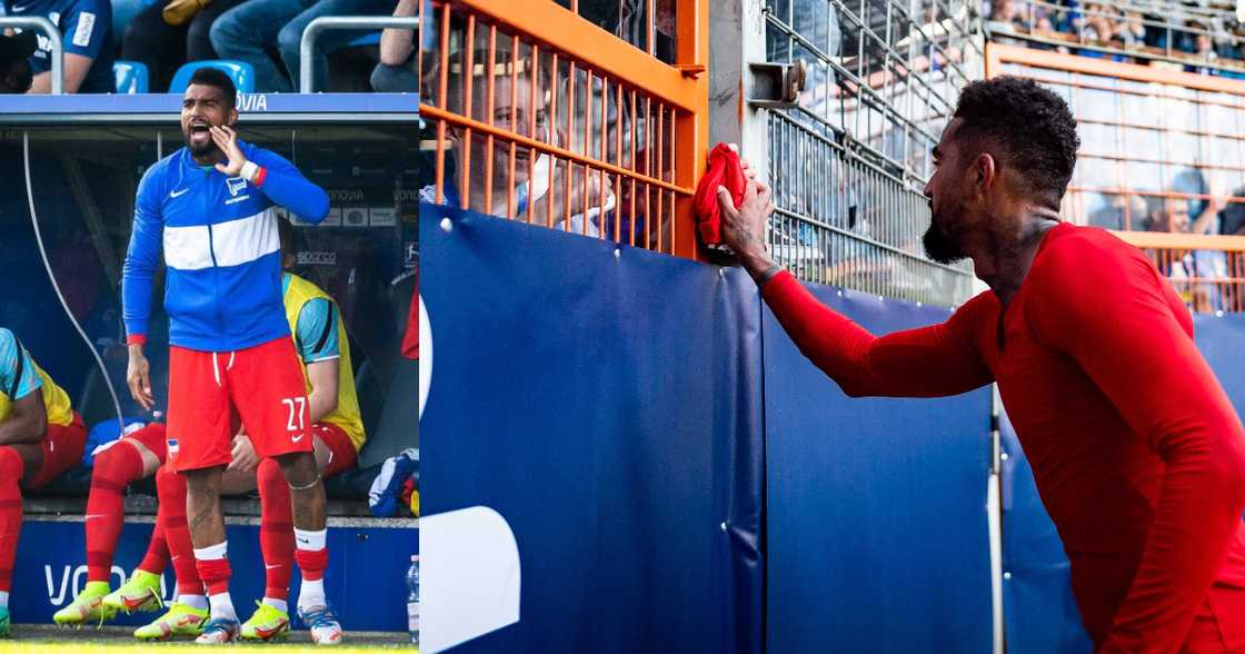 K.P Boateng warms heart of young Hertha Berlin fan after giving him his jersey following Bochum victory