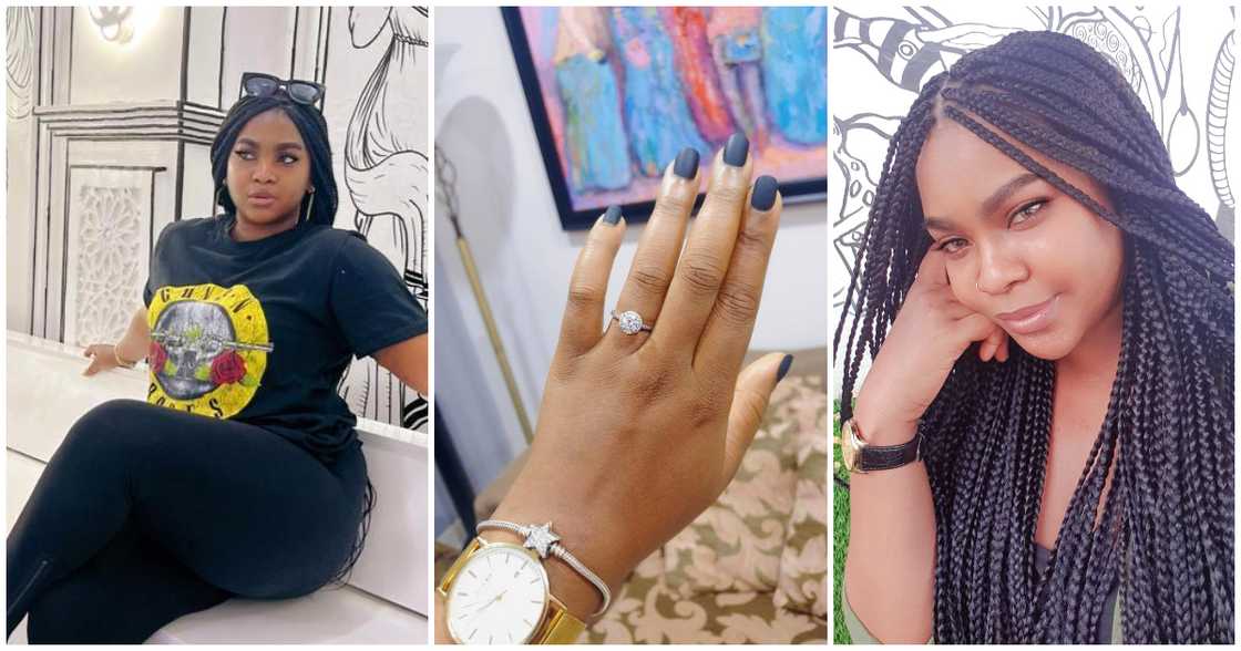 Young woman celebrates getting proposed to by the man she met on Twitter Young woman celebrates getting proposed to by the man she met on Twitter