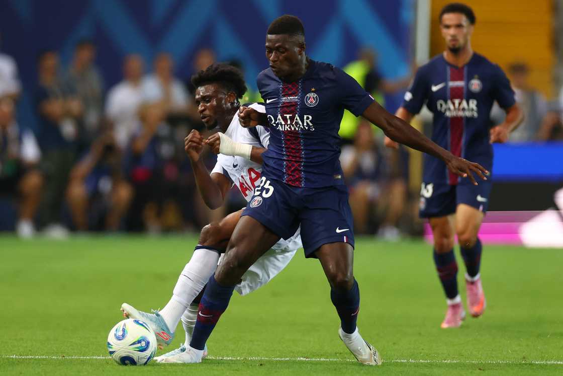 Kudus vs Nuno Mendes, PSG vs Tottenham UEFA Super Cup, Kudus dominates Nuno Mendes
