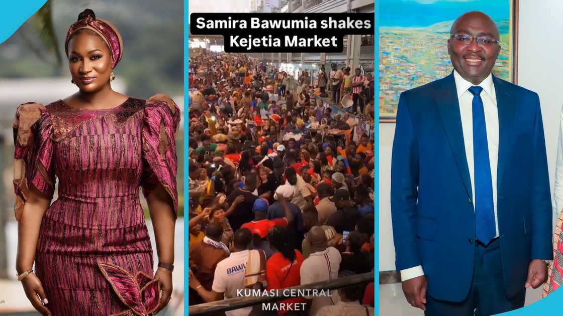 Samira Bawumia, Mahamudu Bawumia, Kejetia Market, Kumasi, Ashanti Region, NPP campaign, 2024 Ghana election Samira Bawumia, Mahamudu Bawumia, Kejetia Market, Kumasi, Ashanti Region, NPP campaign, 2024 Ghana election