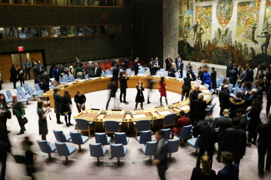 The UN Security Council meets in New York, in January 2020 The UN Security Council meets in New York, in January 2020