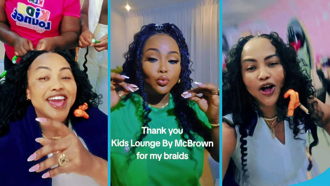 Nana Ama McBrown, Kids Lounge by McBrown, Goddess dreadlocks, Goddess braids, Olivetheboy, Stay song