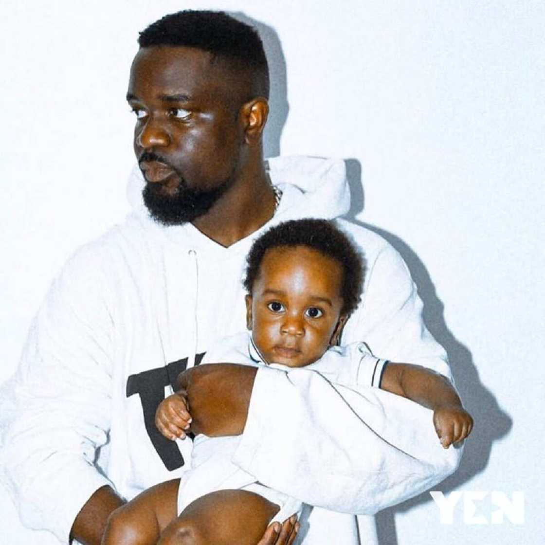 Sarkodie: 5 Photos of Rapper and son Michael Addo Junior Proving his Fatherhood Skills