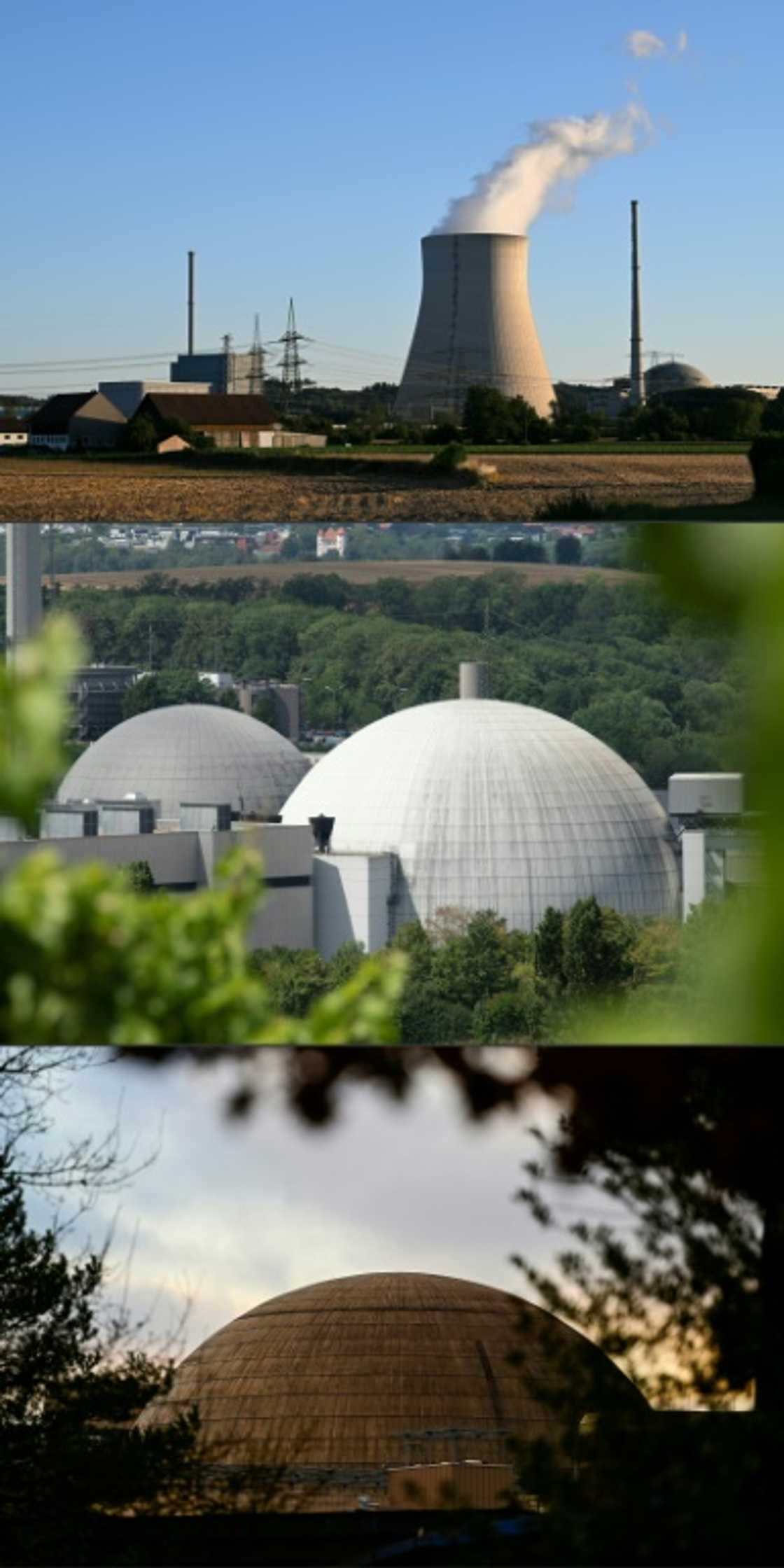 Germany's still active nuclear power plants are (from top to bottom) the Isar Nuclear Power Plant in Essenbach, the nuclear power plant in Neckarwestheim, and the nuclear power plant Emsland in Lingen Germany's still active nuclear power plants are (from top to bottom) the Isar Nuclear Power Plant in Essenbach, the nuclear power plant in Neckarwestheim, and the nuclear power plant Emsland in Lingen