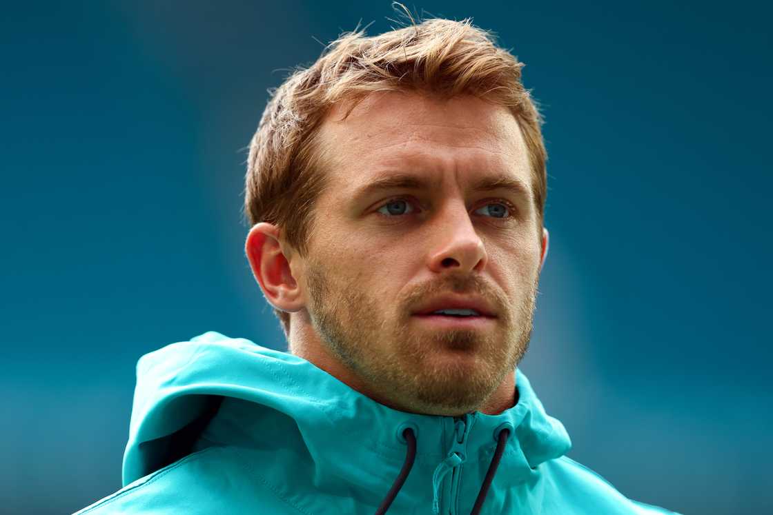 Braxton Berrios warms up before playing a preseason game against the Washington Commanders Braxton Berrios warms up before playing a preseason game against the Washington Commanders