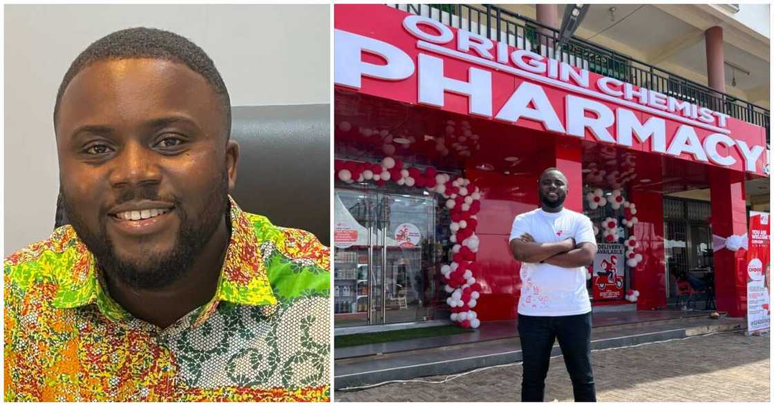 Ghanaian man build pharmacy in Tema. Fulfills his dream