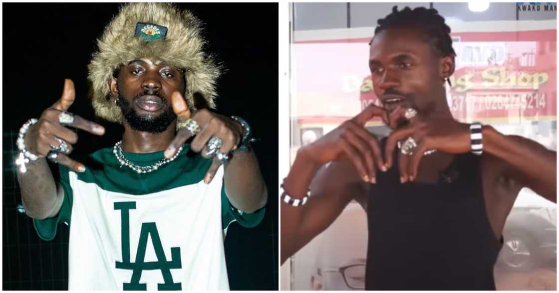 Black Sherif and his lookalike Black Sherif and his lookalike