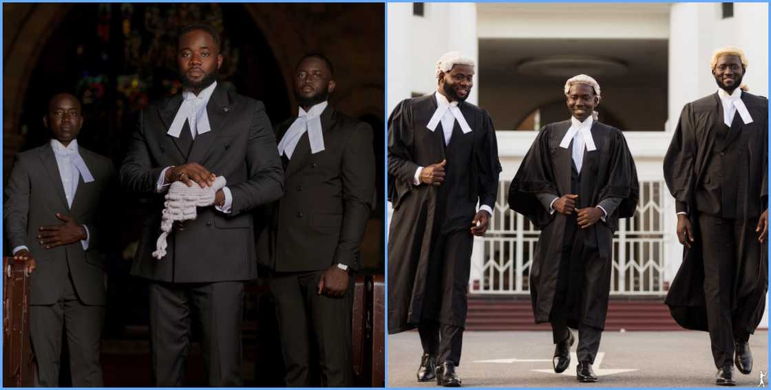 Photos of three lawyers