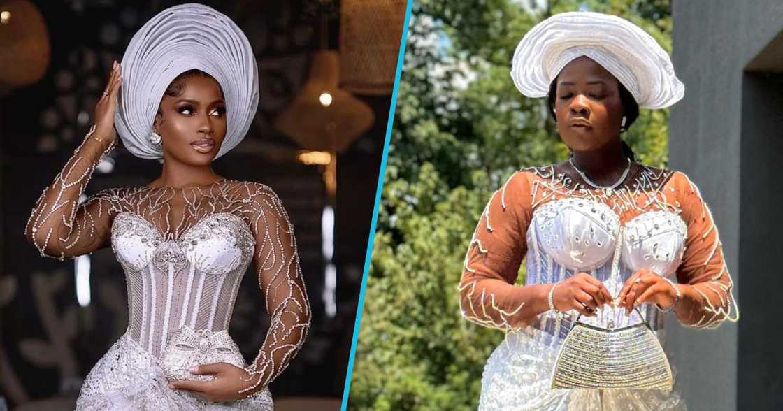 Mya Jesus and Asantewaa rock white outfits and beautiful gele styles. Mya Jesus and Asantewaa rock white outfits and beautiful gele styles.