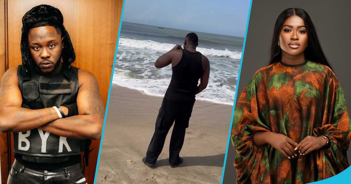 Fella Makafui and Medikal in photos