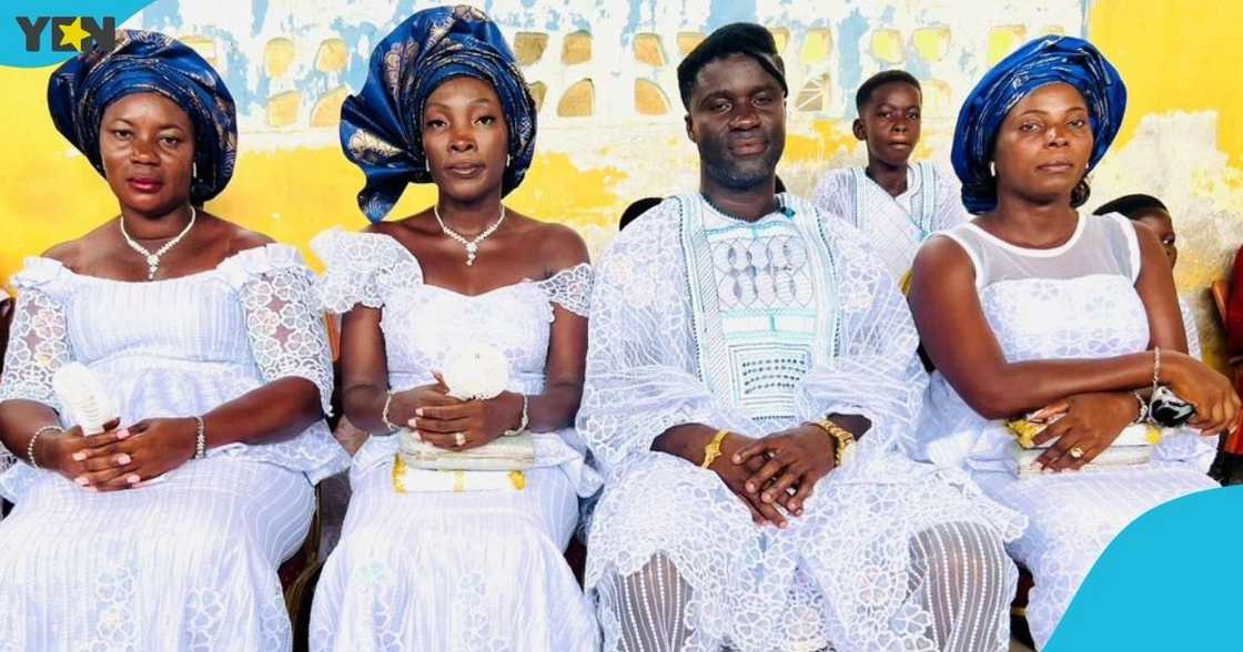 Nicholas Mbir, Ghanaian man, Dubai-based, three wives, marriage ceremony, social media, Winneba. Nicholas Mbir, Ghanaian man, Dubai-based, three wives, marriage ceremony, social media, Winneba.