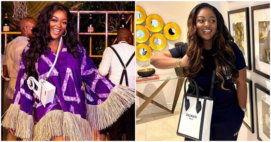 Jackie Appiah in purple Jackie Appiah in purple