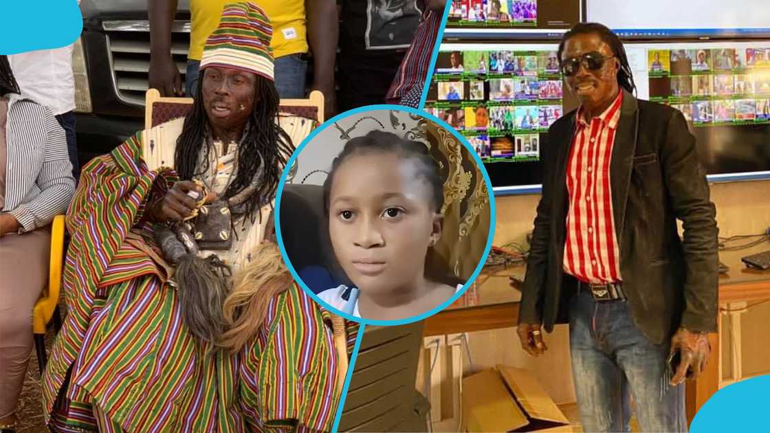 Kwaku Bonsam, Traditional priest, Daughter, Facial appearance, Burned face