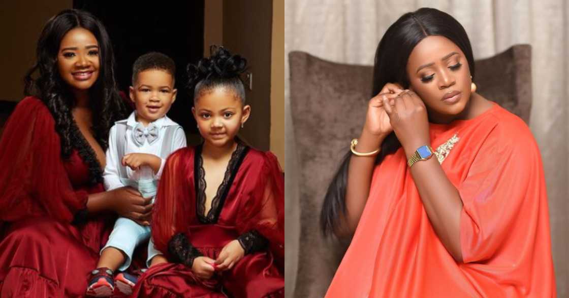 Kafui Danku releases new photos posing with her children