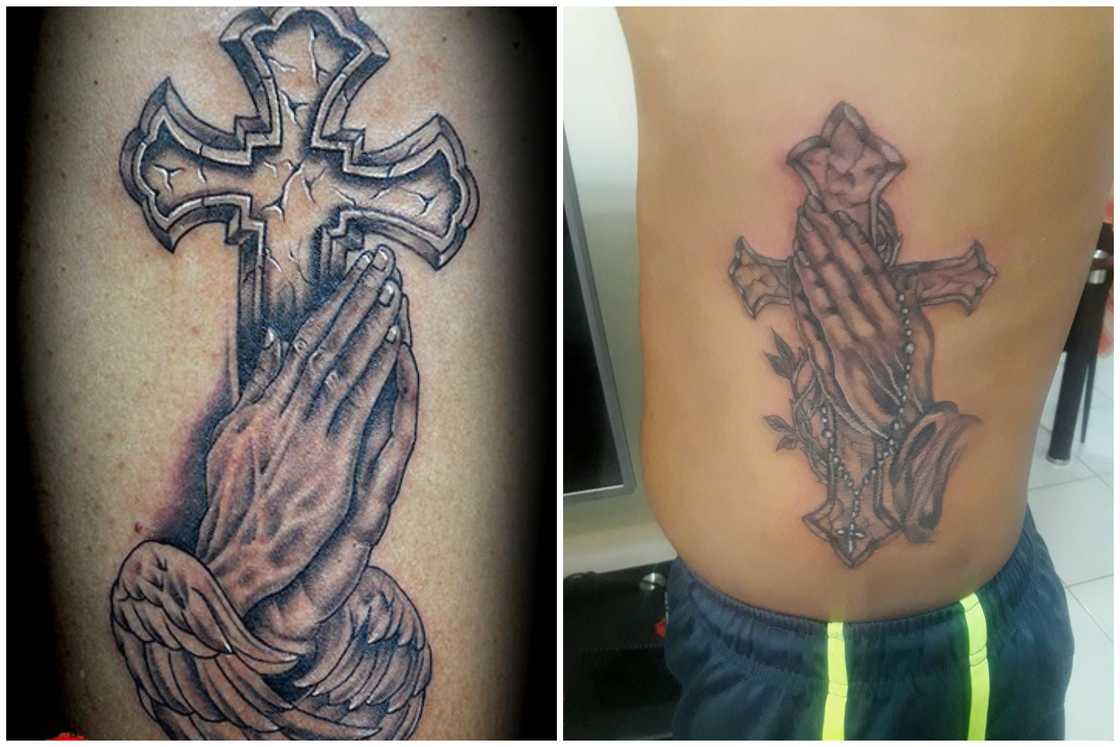 tattoos with praying hands