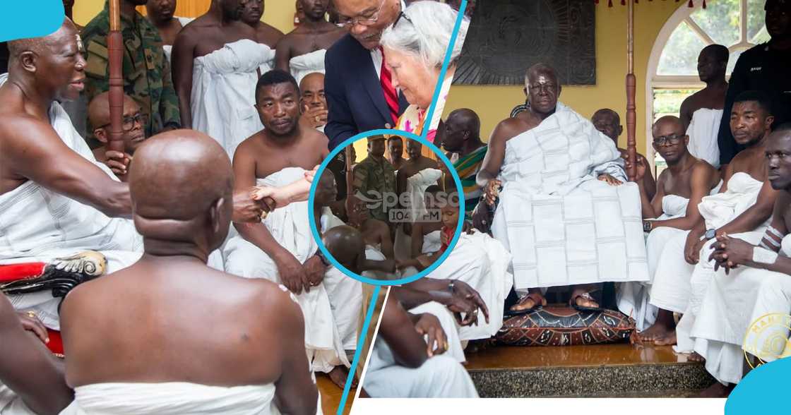 Otumfuo, Otumfuo Osei Tutu II, Otumfuo meets little girl, Asantehene little girl, Otumfuo Savannah City council, Otumfuo keys to the city Otumfuo, Otumfuo Osei Tutu II, Otumfuo meets little girl, Asantehene little girl, Otumfuo Savannah City council, Otumfuo keys to the city