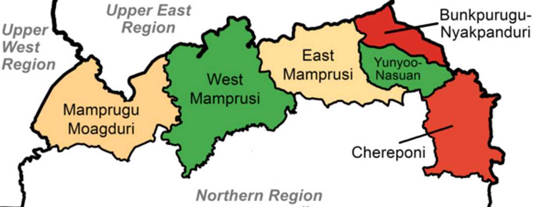Districts in the North-East Region Districts in the North-East Region