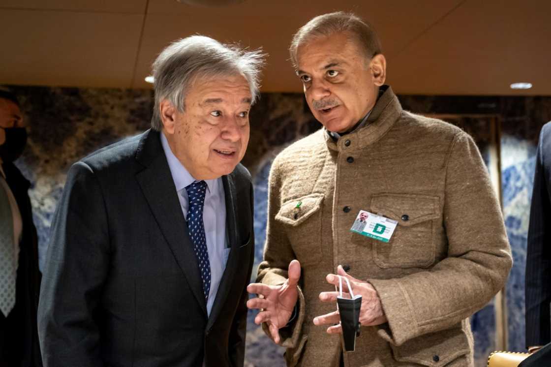 UN Secretary-General Antonio Guterres and Pakistan's Prime Minister Shehbaz Sharif co-hosted the conference in Geneva