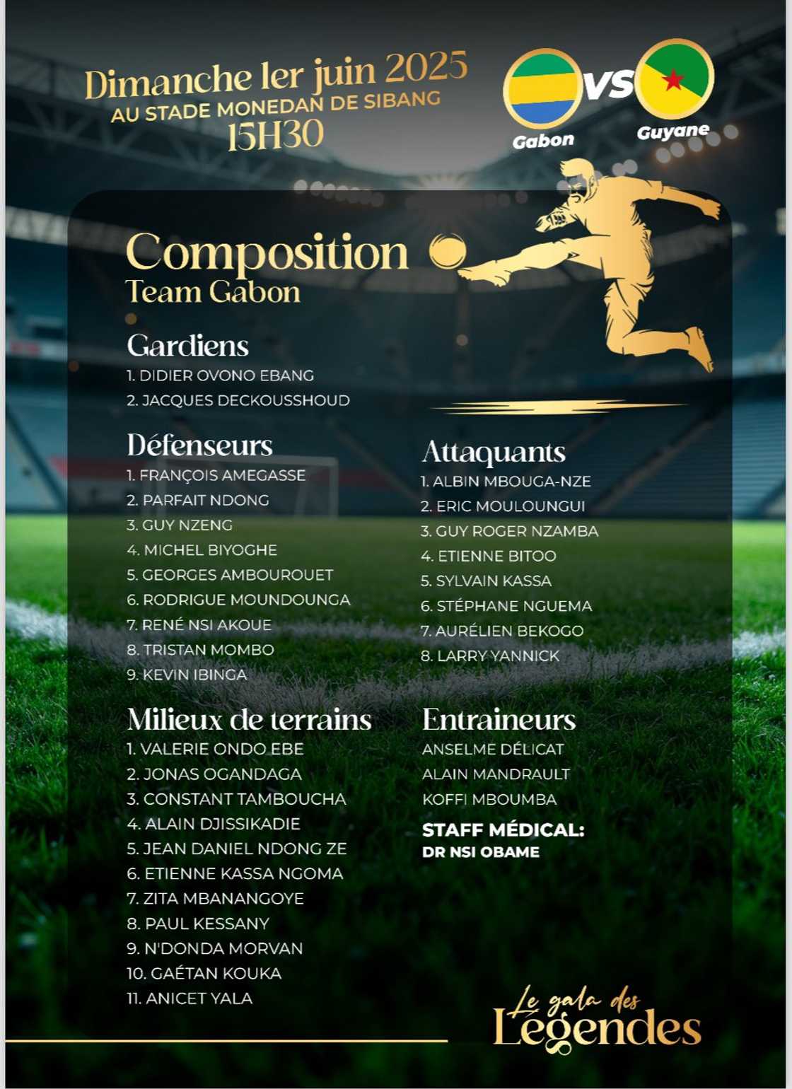Gabon legends gala, Asamoah Gyan Gabon legends gala, Asamoah Gyan