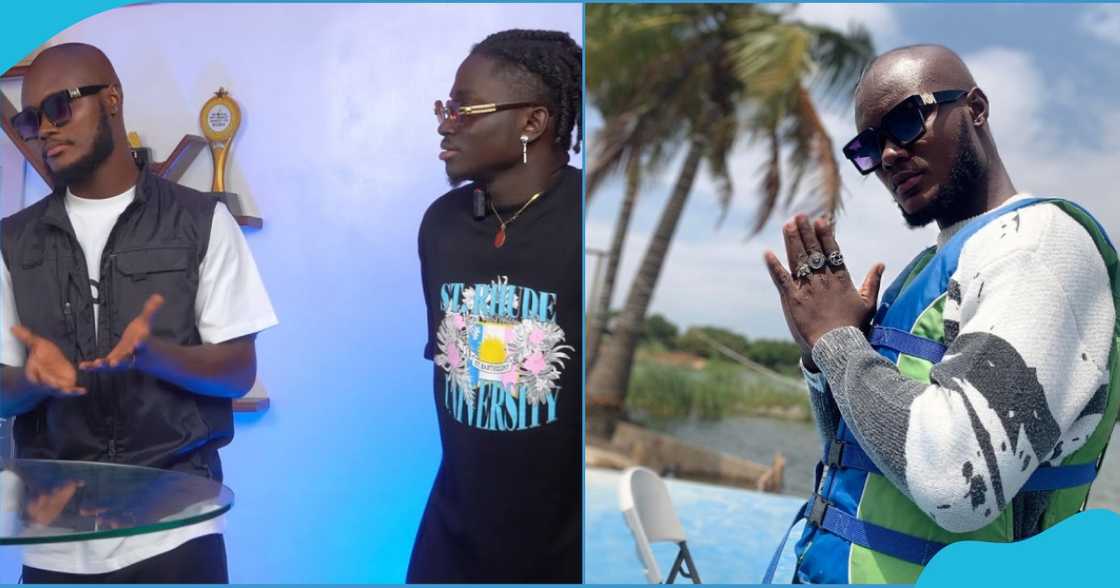 Kuami Eugene and King Promise's lookalike in an interview with Zionfelix Kuami Eugene and King Promise's lookalike in an interview with Zionfelix