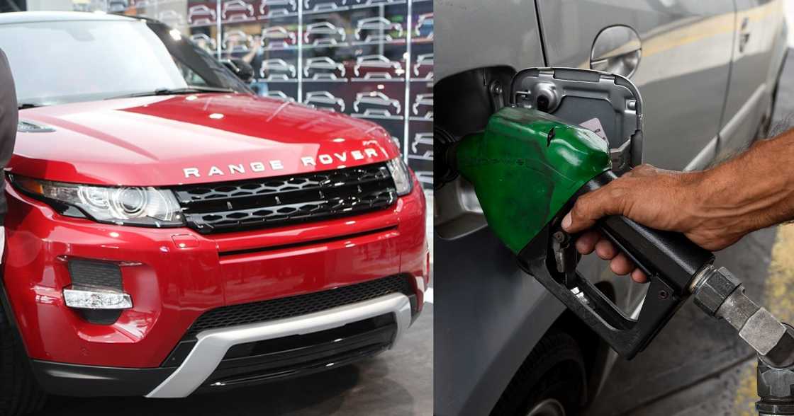 A Range Rover Driver gets many reacting after buying 50 cedis fuel A Range Rover Driver gets many reacting after buying 50 cedis fuel