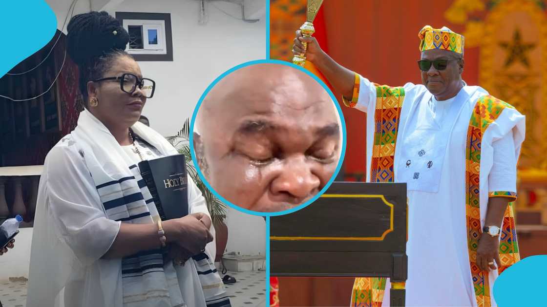 Bukom Banku, Braimah Kamoko, President John Dramani Mahama, Mama Pat, Nana Agradaa. Bukom Banku, Braimah Kamoko, President John Dramani Mahama, Mama Pat, Nana Agradaa.