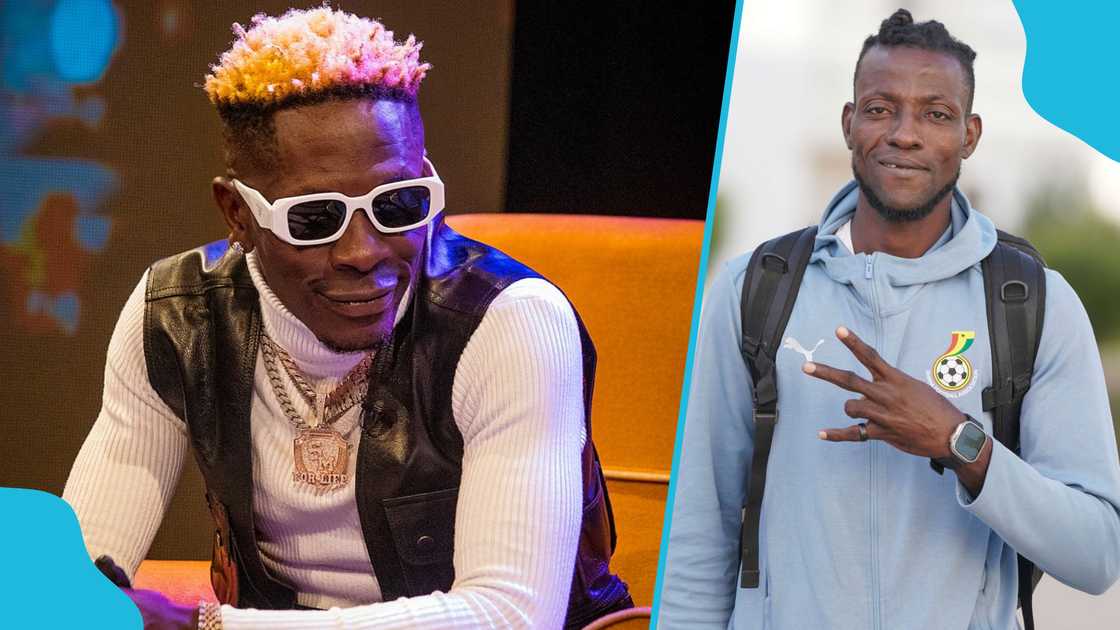 Black Stars and Accra Hearts of Oak goalkeeper Benjamin Asare is nicknamed after multiple award-winning artiste Shatta Wale. Photo credit: @manuelphotos_1 abd @GhanaBlackstars/X. Black Stars and Accra Hearts of Oak goalkeeper Benjamin Asare is nicknamed after multiple award-winning artiste Shatta Wale. Photo credit: @manuelphotos_1 abd @GhanaBlackstars/X.