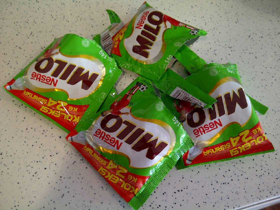 Sachets of Milo Sachets of Milo