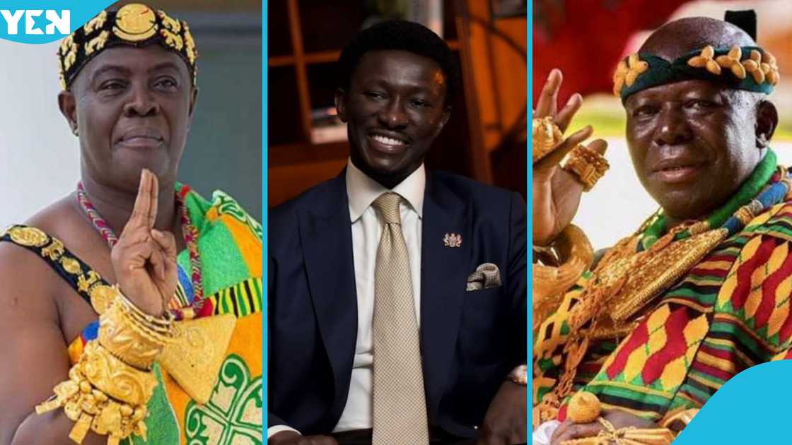 Nana Kwame Bediako is unhappy with the tensions between Dormaahene, Osagyefo Agyemang Badu II, and the Asantehene, Otumfuo Osei Tutu II. Nana Kwame Bediako is unhappy with the tensions between Dormaahene, Osagyefo Agyemang Badu II, and the Asantehene, Otumfuo Osei Tutu II.