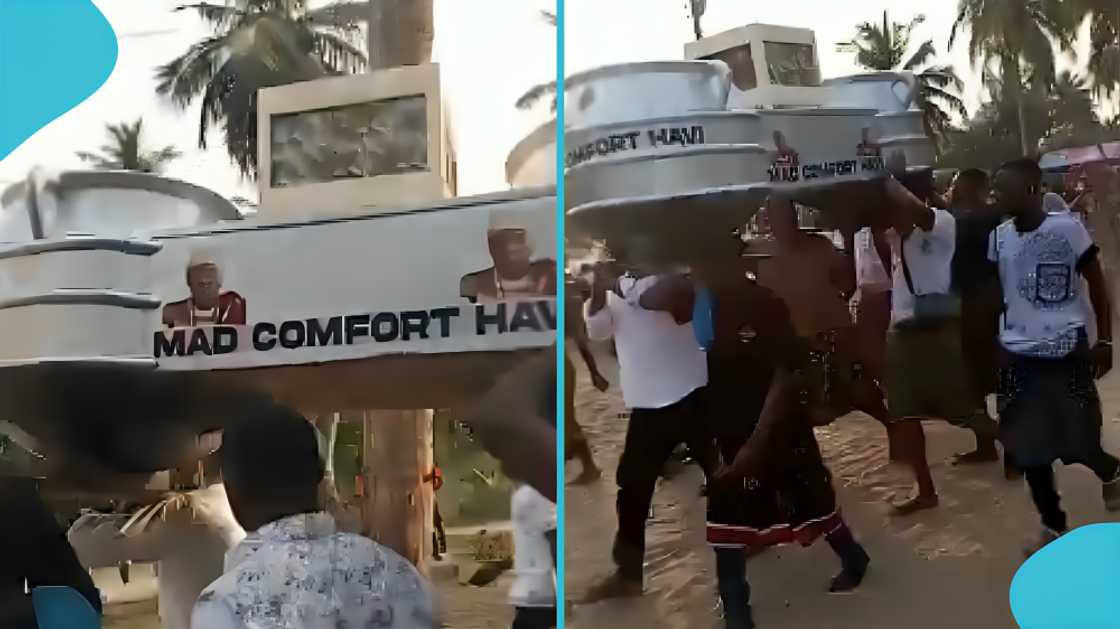 Porridge seller, Ghana, Madam Comfort Havi, Education, people, death, funeral, coffin Porridge seller, Ghana, Madam Comfort Havi, Education, people, death, funeral, coffin