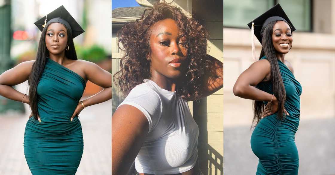 Beauty with brains: Lady melts the Internet with graduation photos after bagging master's degree Beauty with brains: Lady melts the Internet with graduation photos after bagging master's degree